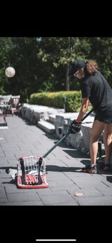 Image of Better Hockey Extreme Sauce Catcher - Saucer Pass Training Aid - Mini Goal Holds Up to 40 Pucks - Fun Backyard Games - Trick Shots - Easy to Carry