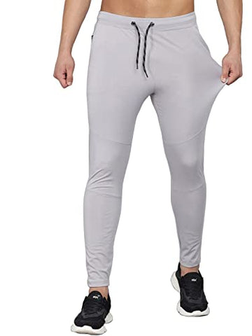 Image of The Modern Soul Men's Slim Fit Track Pant (Medium, Light Grey)