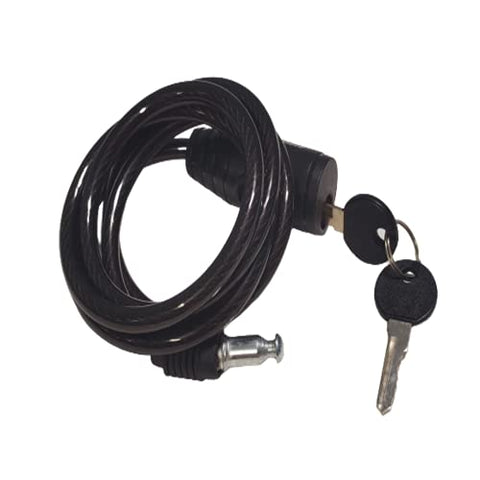 Image of Pancikaa Heavy Duty Helmet Lock Anti-Theft Multipurpose Steel Finish Cable Safety Lock with 2 Keys for Bike, Bicycle & Cycle