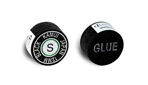 Image of KAMUI Black Laminated Pool Billiard CUE TIP - 1 pc (Soft, 12.5 mm)