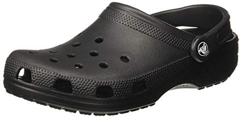 Image of crocs Unisex Adult Classic Black Clog-8 Men/ 9 UK Women (M9W11) (10001-001)
