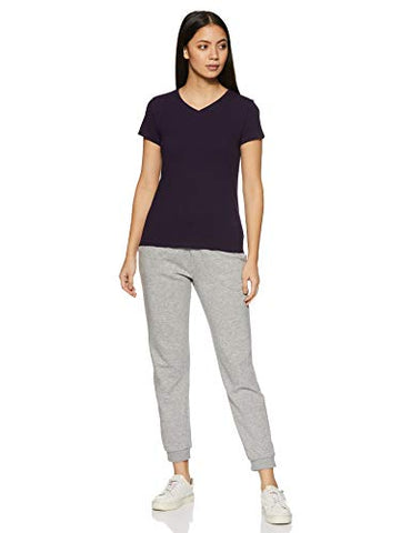 Image of Van Heusen Athleisure V Neck Tee (55412_Grape_S)