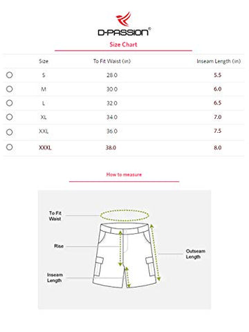 Image of D-passion Men's Regular Shorts (MS PRNT 0002 NAVY XL_Navy Blue_X-Large)