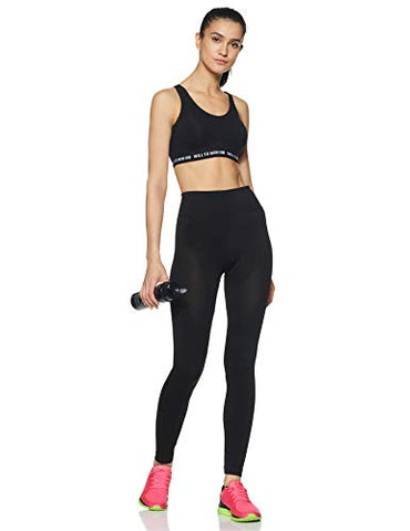 Image of Van Heusen Antibacterial Wireless Non Padded Slip on Sports Bra (44006_BLACK_M)