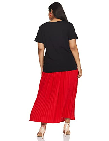 Image of Amazon Brand - Eden & Ivy Women's Regular Work Utility T-Shirt (Pack of 2) (PAG101B_White & Black2 XXL)