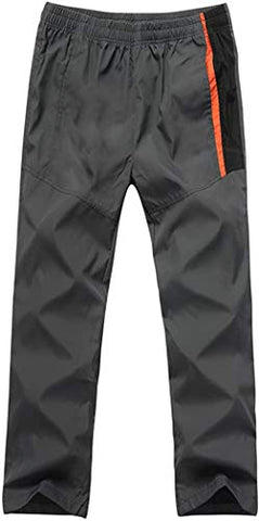 Image of CBlue Men's Running Windbreaker Gym and Sports Tracksuit (Large, Black / Grey / Orange)