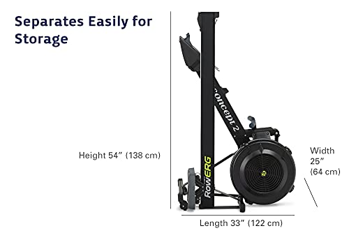 Concept 1 Row Erg with PM5 (Standard Legs, Black)