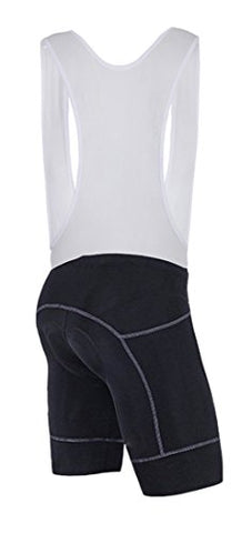 Image of sponeed Mens Bib Cycling Shorts Padded Gear Biking Bibs Quick Dry Sportswear Bicycle Wear Black Small