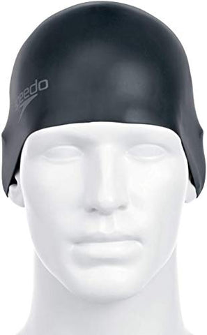 Image of Speedo Unisex-Adult Plain Moulded Silicone Swimcap
