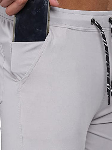 Image of The Modern Soul Men's Slim Fit Track Pant (Medium, Light Grey)