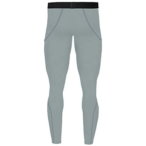 Image of 1Bests Men's Sports Running Set Compression Shirt + Pants Skin-Tight Long Sleeves Quick Dry Fitness Tracksuit Gym Yoga Suits, New Dark Grey, X-Large