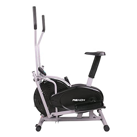 Image of Reach Orbitrek/Orbitrack Exercise Cycle and Cross Trainer | Dual Trainer 2 in 1 Home Fitness Gym Equipment | Scientifically Designed for Complete Body Workout with Minimum Pressure on Knees.