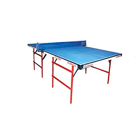 Image of Gymnco Club Table Tennis Table Without Wheel (Laminated Top 18 mm) (Free TT Table Cover + 2 TT Racket & 2 Balls)