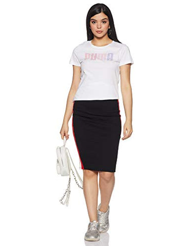 Image of PUMA Women's Regular T-Shirt (58807503 White X-Small), Puma White