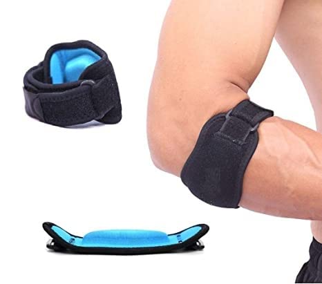 Image of Nasmodo® Tennis elbow support strap for men and women gym workout and elbow brace strap, elbow pads protector with Compression Pad,elbow support for badminton (1 pc)