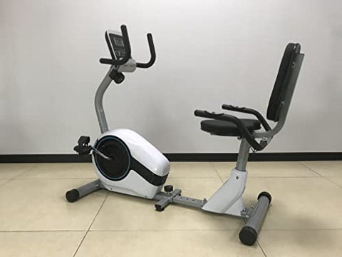 Image of Dolphy Horizontal magnetic control Recumbent exercise bike with 8 Levels Resistance | LCD Monitor, Indoor Cardio Training Workout for Home fitness