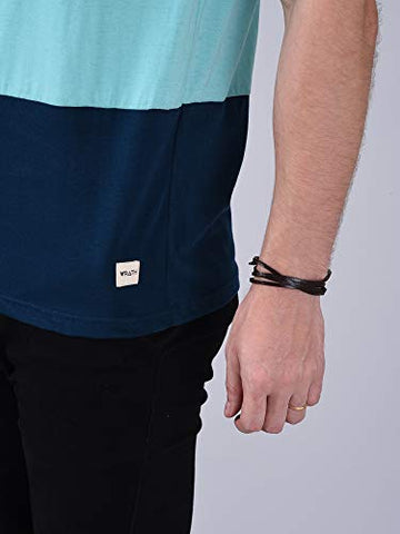Image of Wrath Men's Regular Fit Solid T-Shirt (Turquoise, Small)