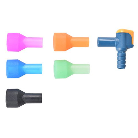 Image of AXEN On-Off Bite Valve with 5 Color Mouthpieces, Pack of 6