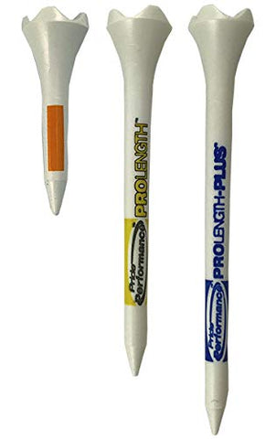 Image of Pride Professional Tee System Evolution Plastic Golf Tees - Pack of 50, (40 Count 2-3/4-Inch and 10 Count 1-1/2-Inch)