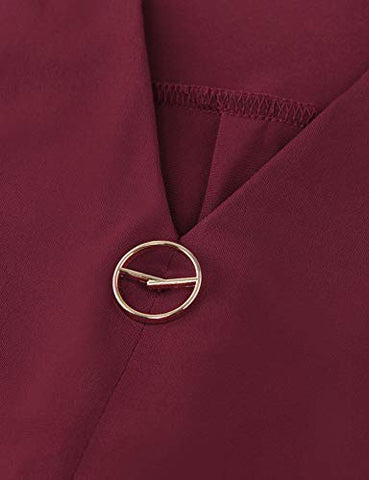 Image of VALOLIA Workout Shirts for Women, Moisture Wicking Quick Dry Active Athletic Women's Gym Performance T Shirts(Red Small)