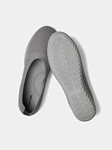 Image of Marc Loire Women's Athleisure Knitted Active Wear Grey Slip-On Shoes, 6 UK