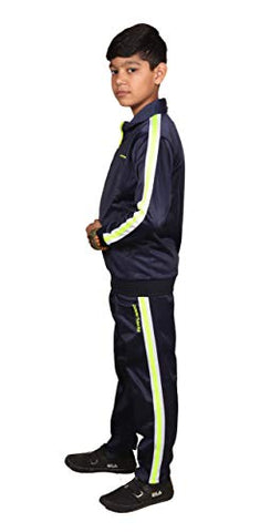 Image of Powerhawke Boy's Polyester Tracksuit (BOYSTRACKSUIT_Navy_36)
