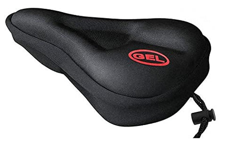 Image of fastped New Special Designing Canvas Heavy Bicycle Silicone Gel Saddle Seat & Cushion Pad Gel Cover (Black)