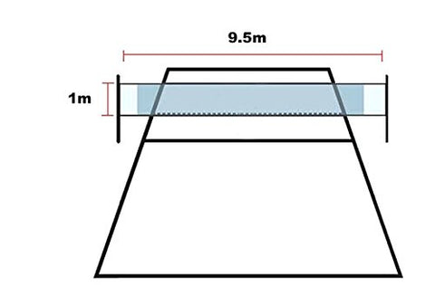 Image of Boshen 32x3FT Standard Volleyball Net with Steel Cable Replacement Netting System