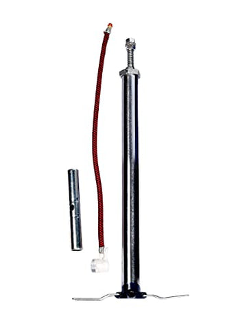 Image of Target20 High Pressure Steel Bicycle Air Pump Tyre Inflator Compressor Cycle Pump for Cycles, Toys Delux BCP Chrome - Silver