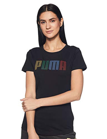 Image of PUMA Women's Regular T-Shirt (58807501 Black X-Small), Puma Black