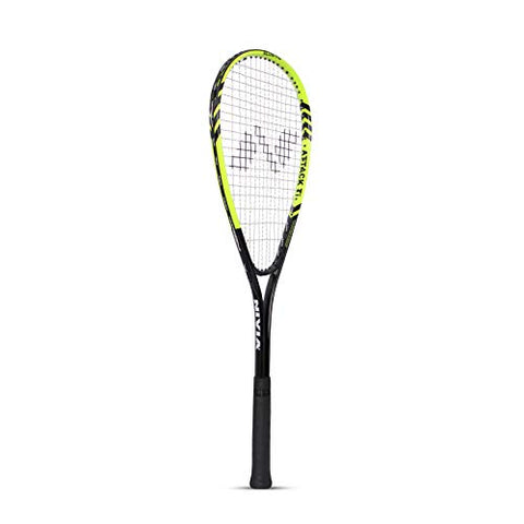 Image of Nivia Alloy Steel Attack-Ti Squash Racquet (Green/Black)