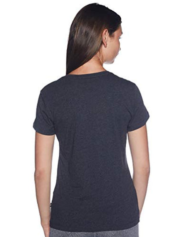 Image of Puma Women's Printed Regular Tee (58677407_Dark Gray Heather XS UK)