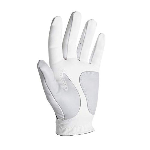 Image of FootJoy Men's WeatherSof Golf Glove White Medium, Worn on Left Hand