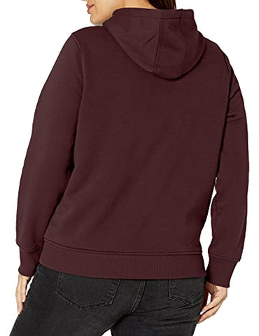 Image of Carhartt Women's Clarksburg Pullover Sweatshirt (Regular and Plus Sizes), Fudge Heather, X-Small