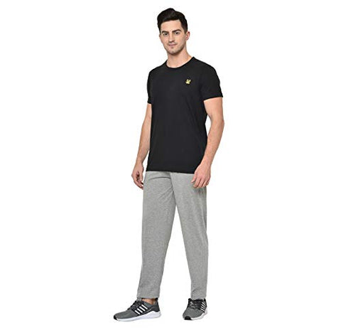 Image of VIMAL JONNEY Men's Regular Fit Trackpants (D10MELANGE-0001-XXL_Grey_XX-Large)