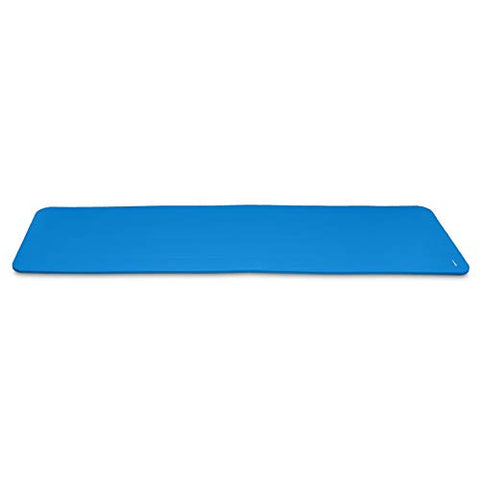 Image of AmazonBasics 13mm Extra Thick Yoga and Exercise Mat with Carrying Strap, Blue