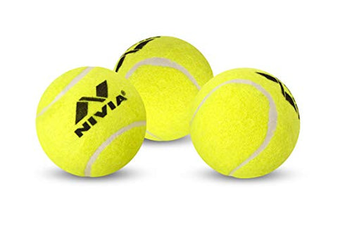 Image of Nivia Light Weight Rubber Tennis Ball, Standard, (Yellow)