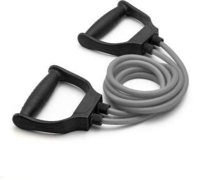 Image of SBA999 Double Toning with 6 Months Warranty Resistance Tube | Heavy Quality Exercise Band for Stretching, Full Body Workout / Home Gym and Toning with D Shaped Handles for Women & Men-Color May Vary