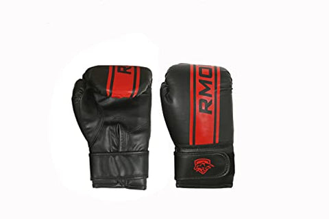 Image of IWIN RMOUR Combo Unfilled Heavy SRF PU Punching Bag with Hanging Chain, Boxing Gloves, Ceiling Hook, Hand Wraps, Skipping Rope, Boxing Chain Keyring and Hand Gripper (Black , 3 Feet)- 9 Piece