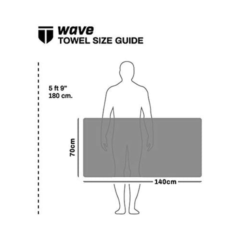 Image of TEGO - VAPArise Cotton Wave Body Towel - Mykonose Blue