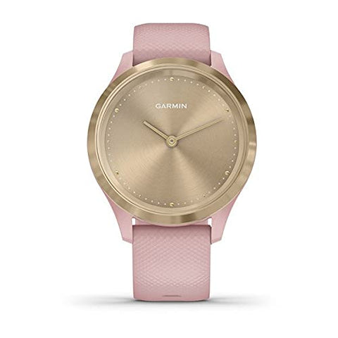 Image of Garmin vivomove 3S, Hybrid Smartwatch with Real Watch Hands and Hidden Touchscreen Display, Light Gold Dust Rose, 39 mm (010-02238-01)