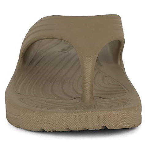Image of Bata Men's FLOATZ THONG Brown Slippers - 8 UK (8712022)