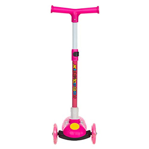 Image of NHR Smart Kick Scooter, 3 Adjustable Height, Foldable,Front Wheel Light & PVC Wheels for Kids (3 to 8 Years ,Pink)