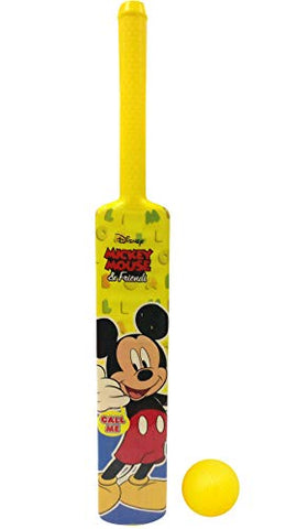 Image of Bless Amazing Kids Cricket Kit Set with Bat Balls Wickets Bells - Indoor, Beach, Outdoor, Garden Play Set for 2-6 Yrs Kids (Plastic, Yellow)