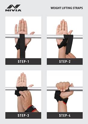 Image of NIVIA Weight Lifting Wrist Support (Pack of 2) Wrist Support (Black)