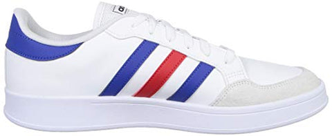 Image of Adidas Men's BREAKNET FTWWHT/ROYBLU/VIVRED Tennis Shoe-10 Kids UK (FZ1837)