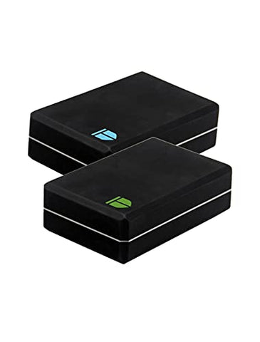 Image of TEGO Boost Yoga Block - Firm EVA - 3x6x9 Inches (Black Green)