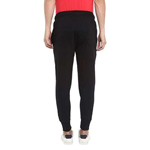 Image of Alan Jones Clothing Men's Slim Fit Track pants(JOG18-D95-BCK-S_Black_Small)