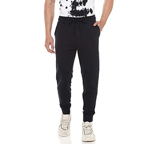 Image of Spunk by FBB Men's Regular Fit Track Pants (1001944477_Navy_X-Large)