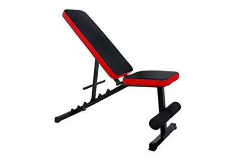 Image of Allyson Fitness Adjustable Incline, Decline, and Flat Bench- Weight Strength Training, Sit Up Abs Fitness Bench for Full Body Workout of Home Gym (Black), 200Kg weight capacity